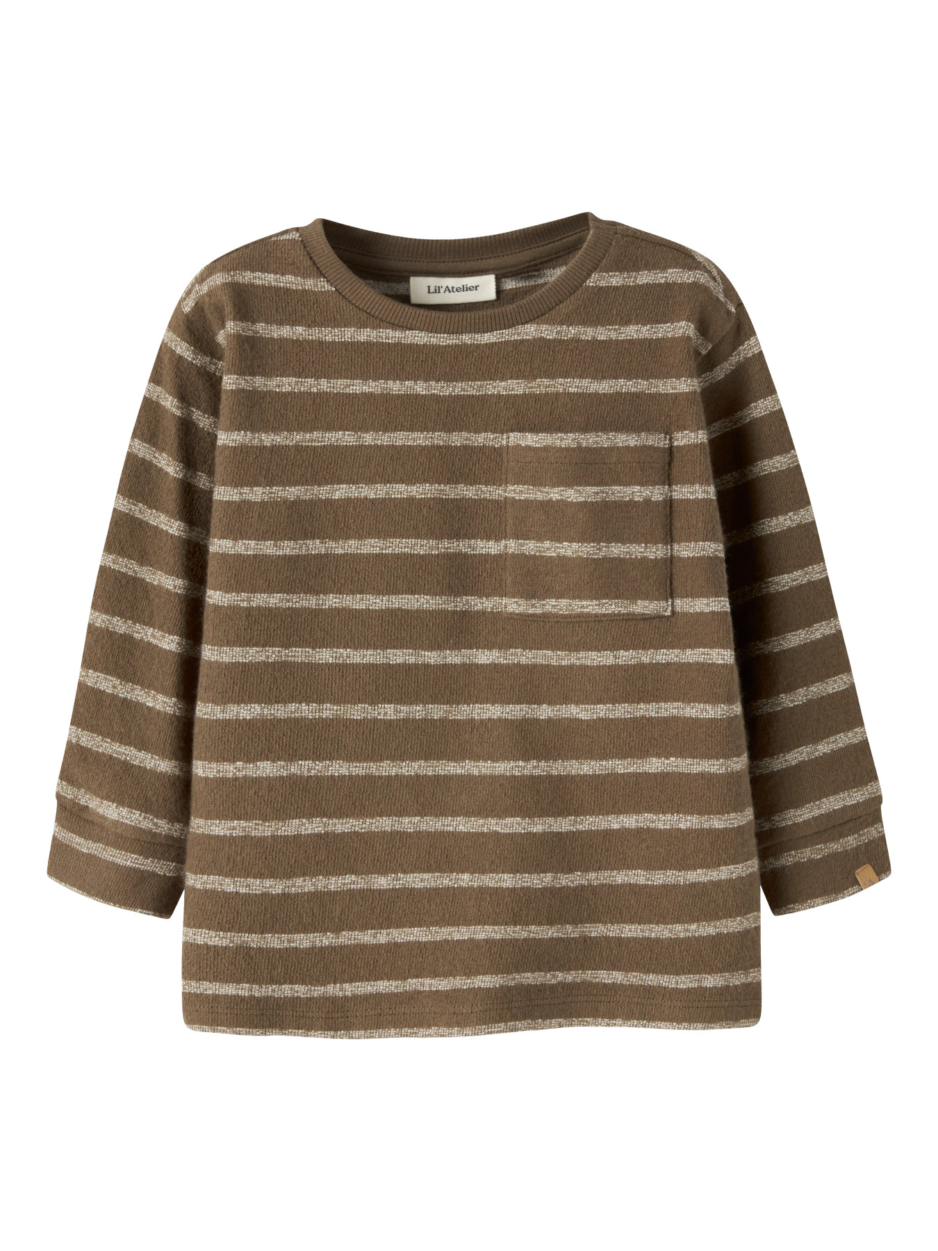 NMMOBY LS LOOSE TOP LIL Teak TURTLEDOVE