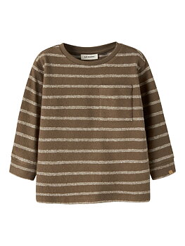 NMMOBY LS LOOSE TOP LIL Teak TURTLEDOVE