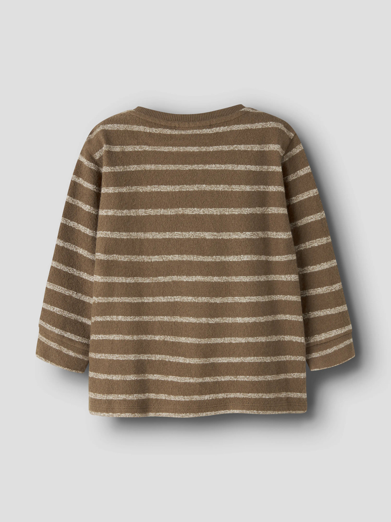 NMMOBY LS LOOSE TOP LIL Teak TURTLEDOVE - 3