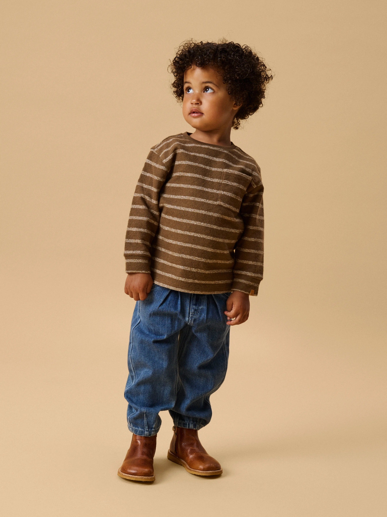NMMOBY LS LOOSE TOP LIL Teak TURTLEDOVE - 6