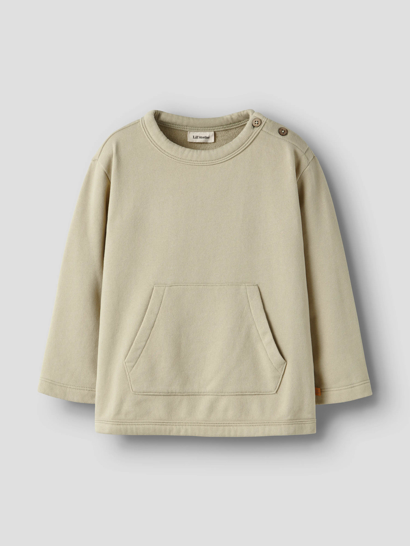 NMMILONDON REA LS LOOSE SWEAT BRU LIL Moss Gray - 2