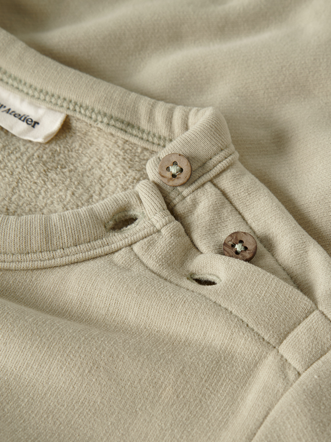 NMMILONDON REA LS LOOSE SWEAT BRU LIL Moss Gray - 4
