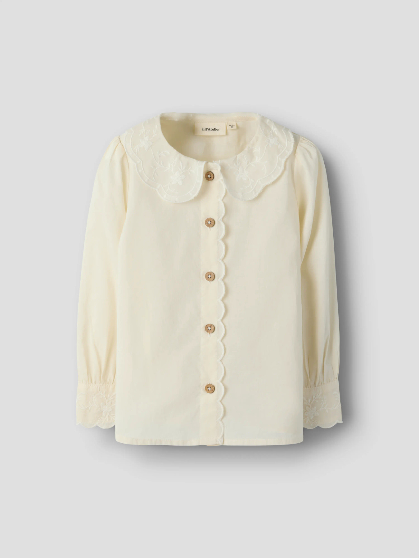 NMFOLA LS LOOSE SHIRT LIL Turtledove - 2