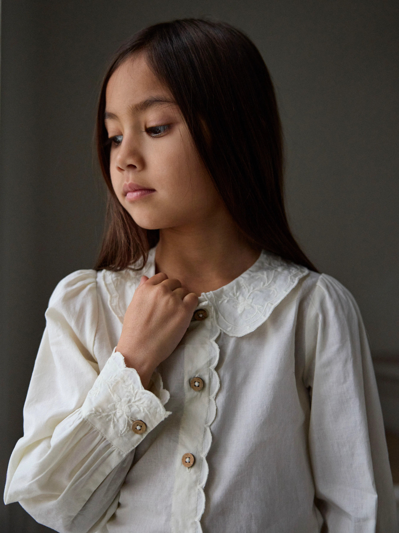 NMFOLA LS LOOSE SHIRT LIL Turtledove - 5
