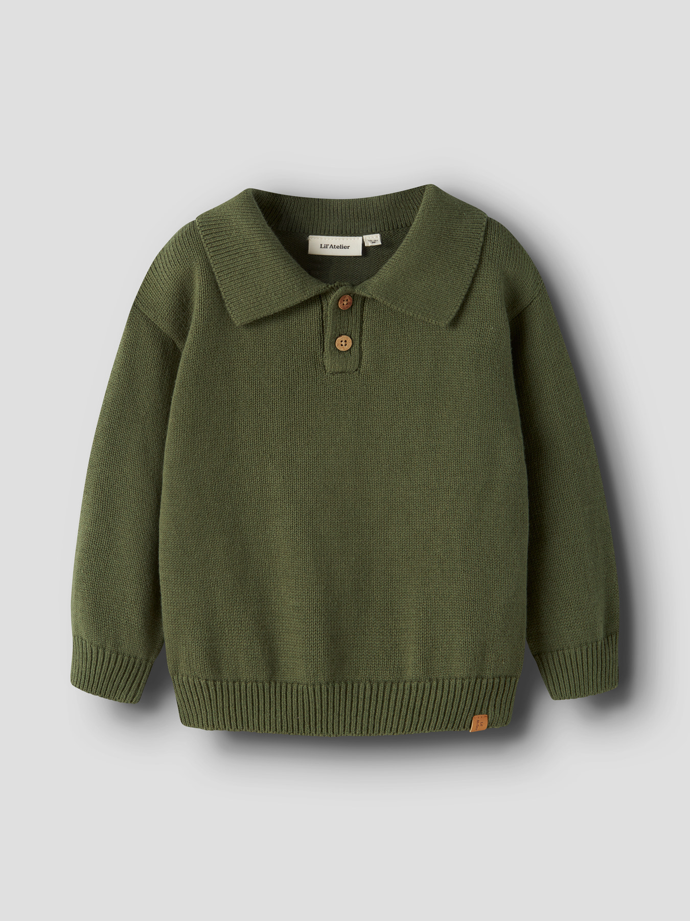 NMMOLO LS KNIT POLO LIL Cypress - 2