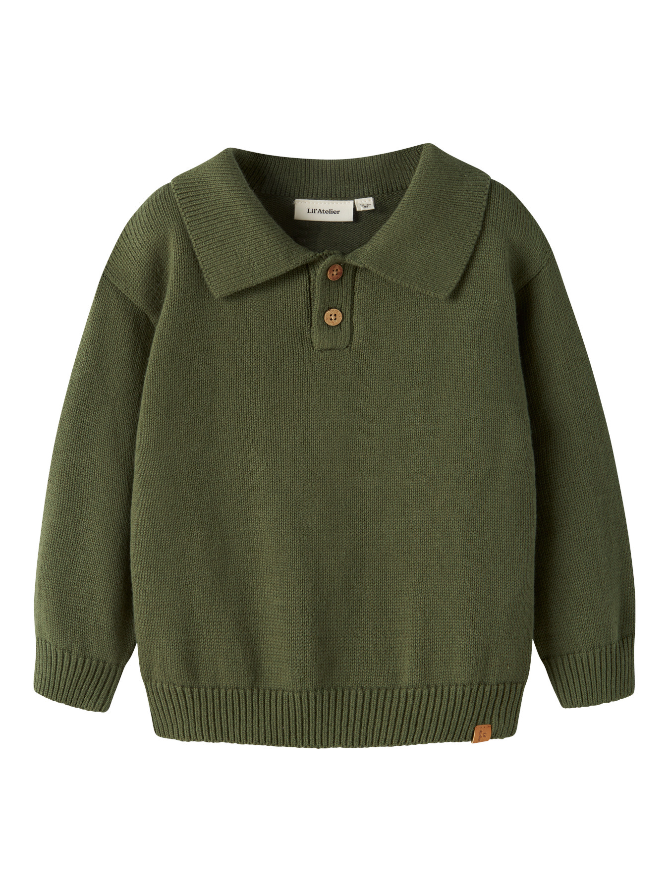 NMMOLO LS KNIT POLO LIL Cypress