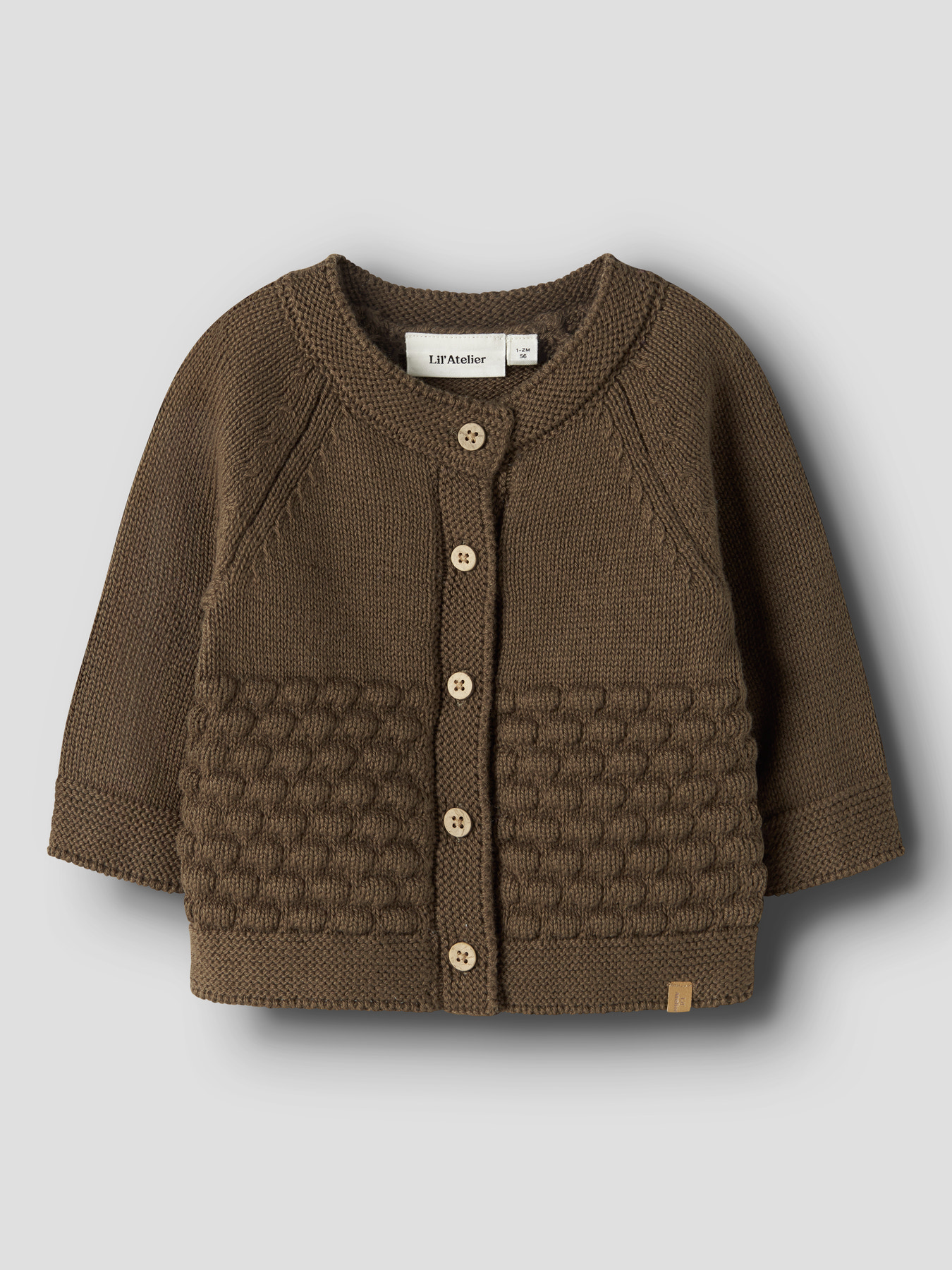 NBNNOBIR LS KNIT CARD LIL Teak - 2