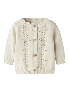 NBFOPLEA LS KNIT CARD LIL Turtledove