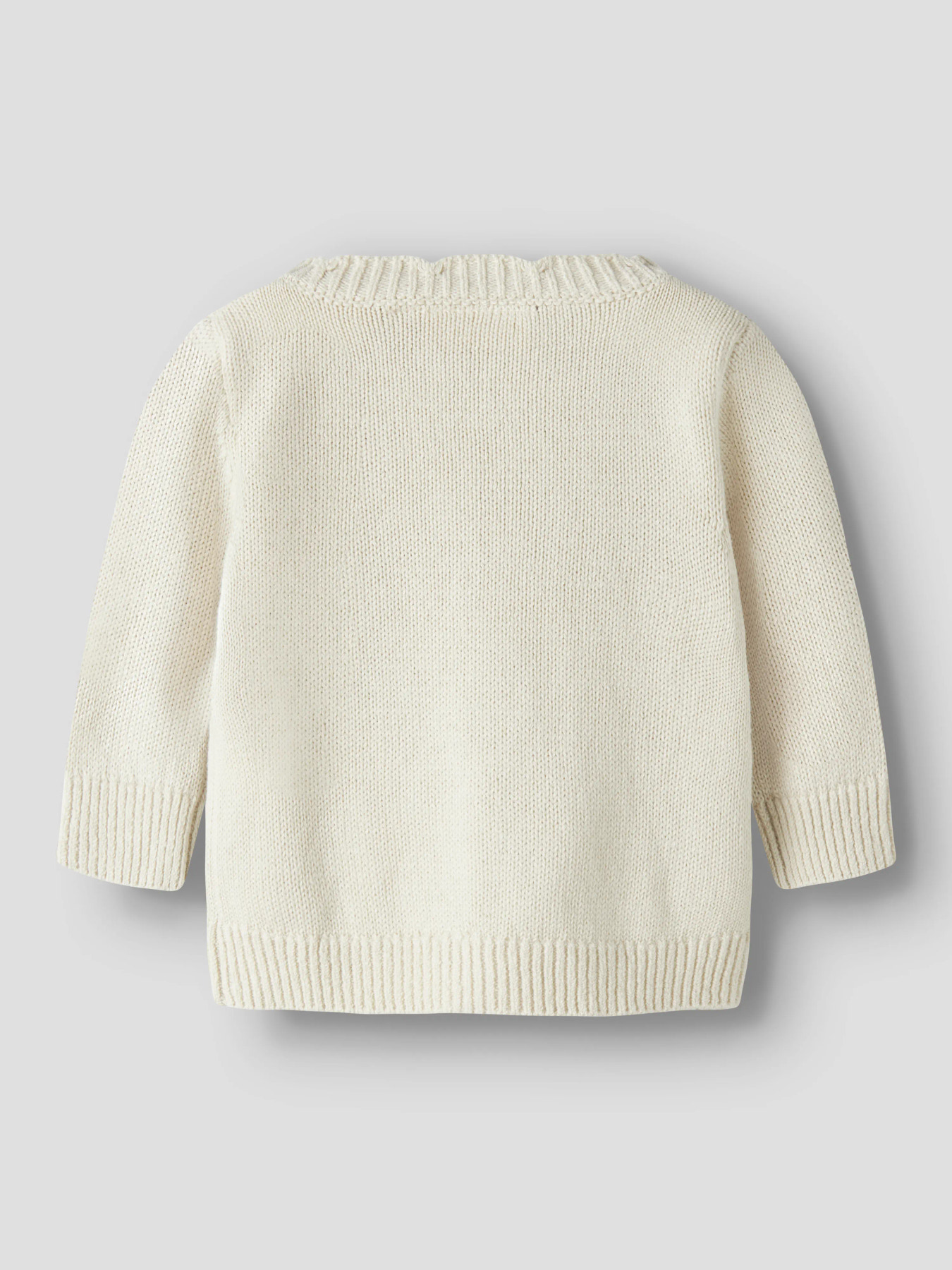 NBFOPLEA LS KNIT CARD LIL Turtledove - 3