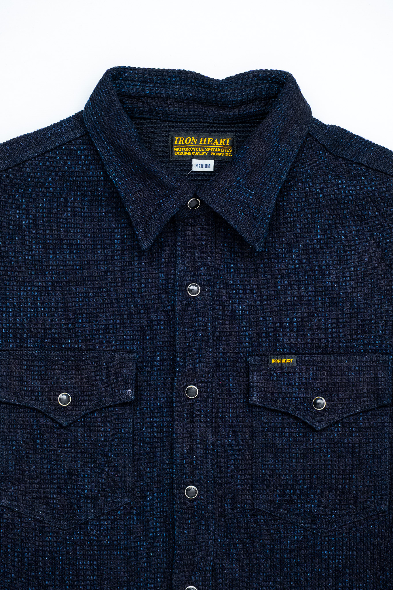 Iron Heart - IHSH-437-IND 13.5oz Dobby Cloth CPO Shirt Indigo - 4