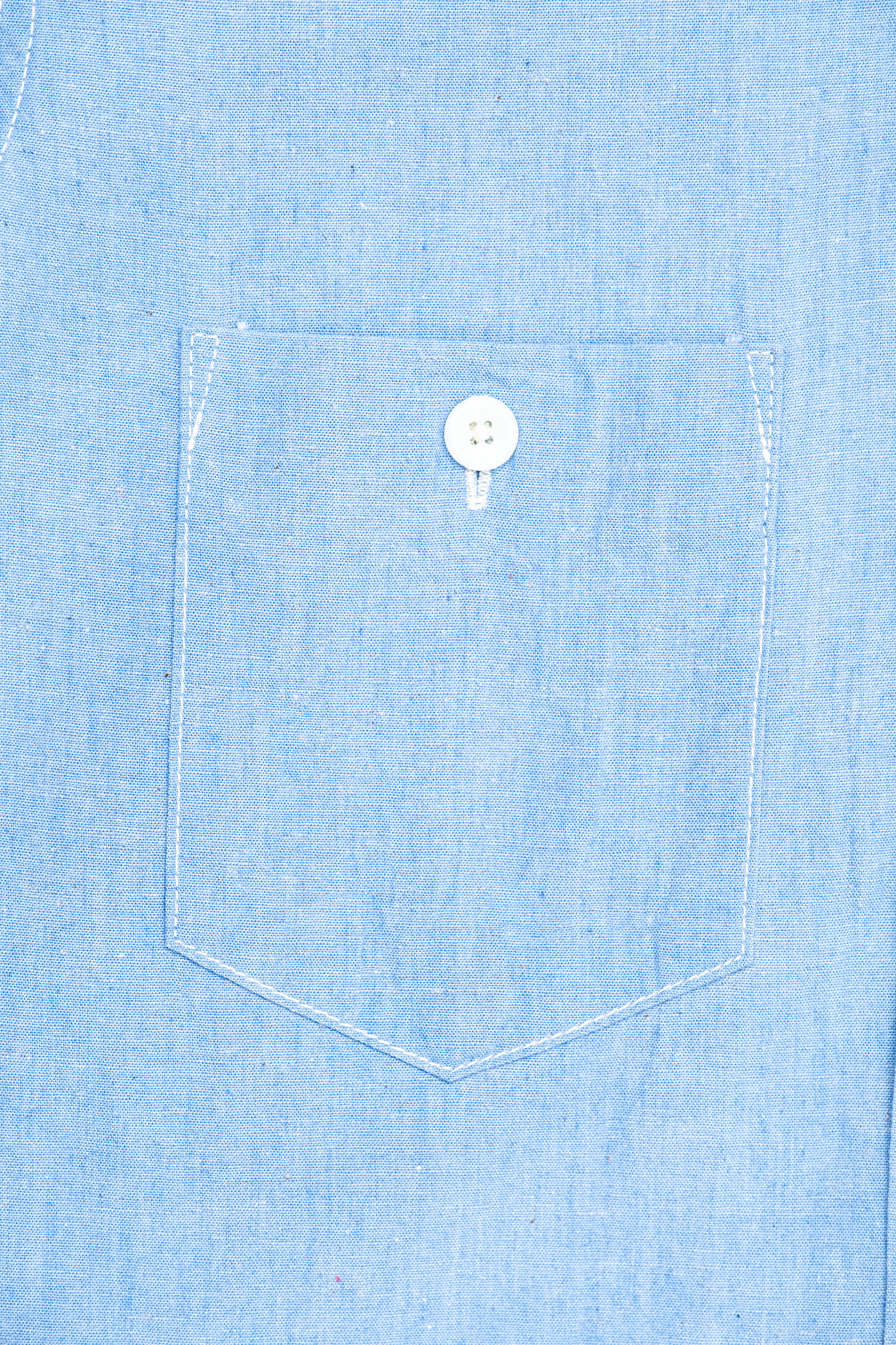Iron Heart - IHSH-477-SAX 5oz Cotton Linen Open Collar Short Sleeve Shirt Sax Blue - 6