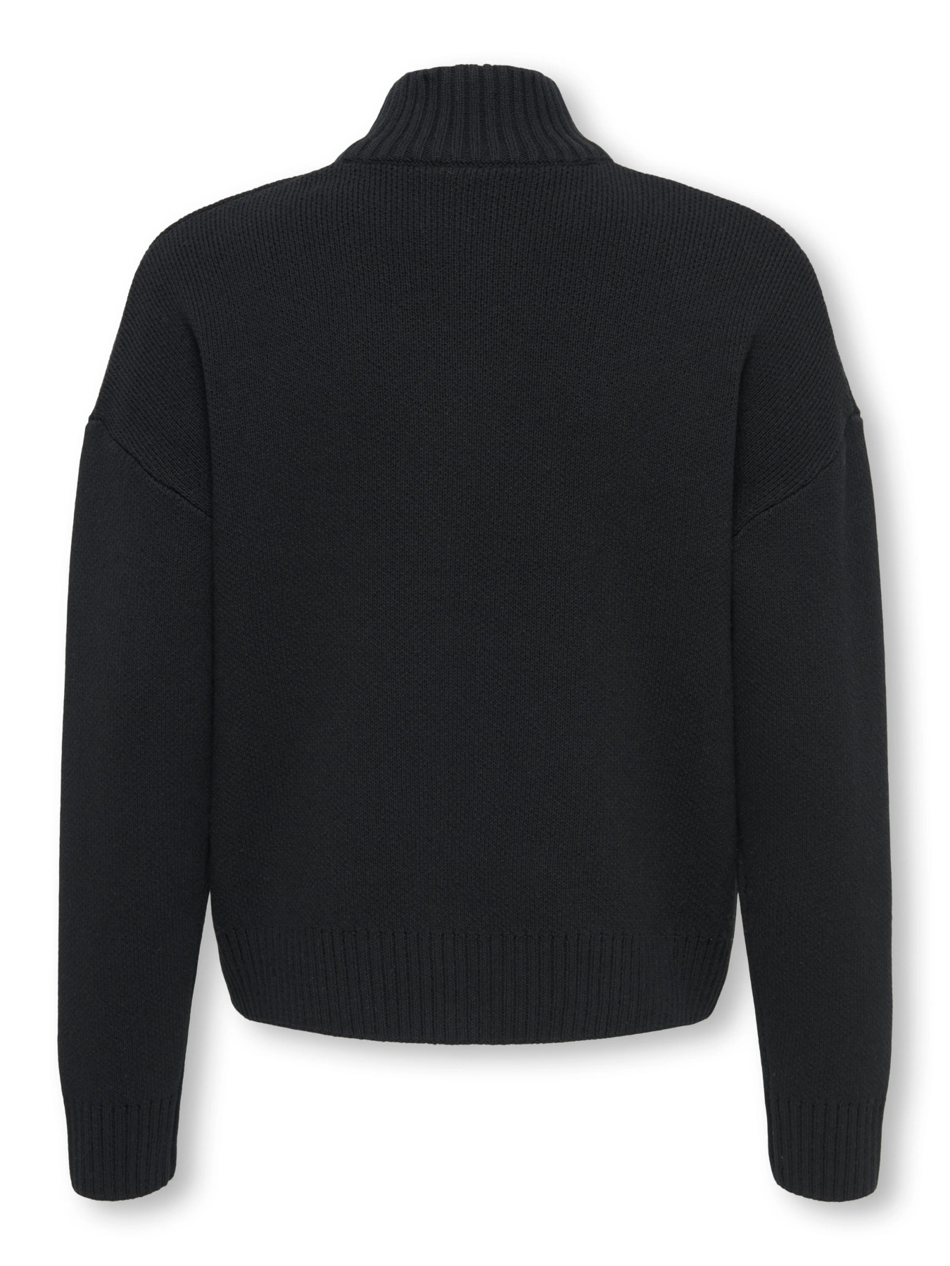OSJBLAKE DS HIGH NECK CARDIGAN KNIT VD Black - 2