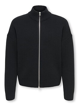 OSJBLAKE DS HIGH NECK CARDIGAN KNIT VD Black