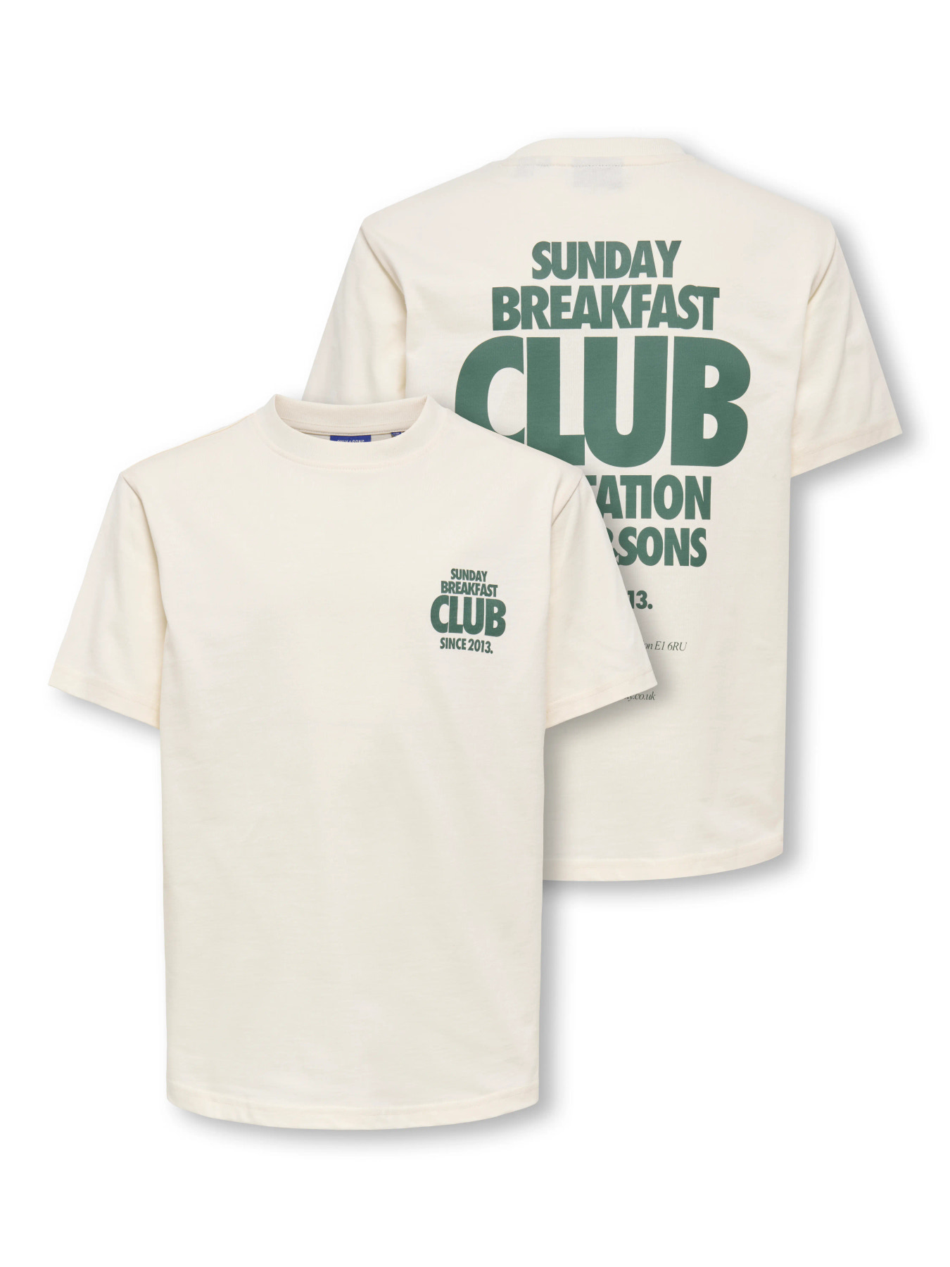 OSJFRED RUN CLUB BOXY SS TEE Egret BREAKFAST CLUB - 3