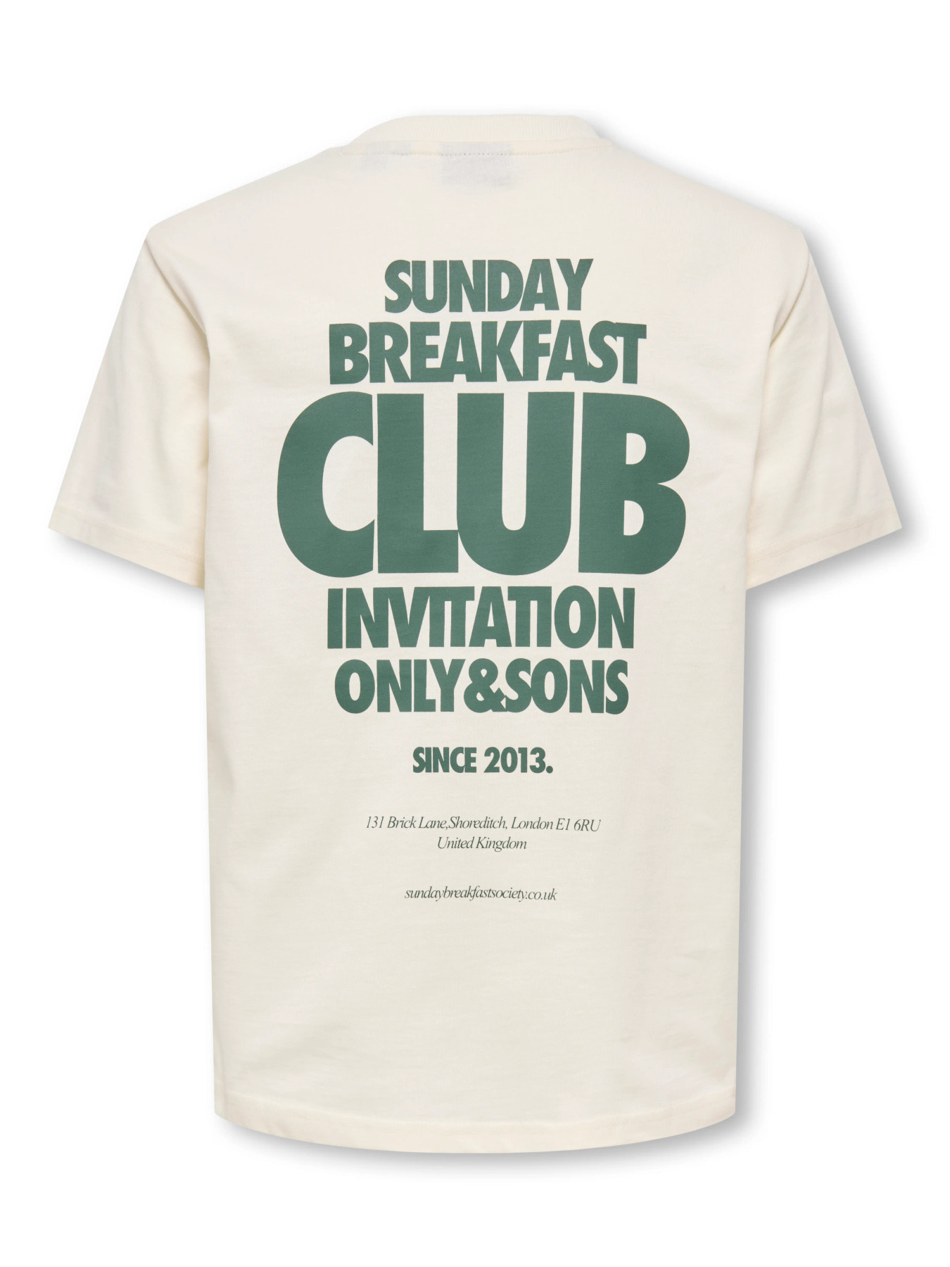 OSJFRED RUN CLUB BOXY SS TEE Egret BREAKFAST CLUB - 2