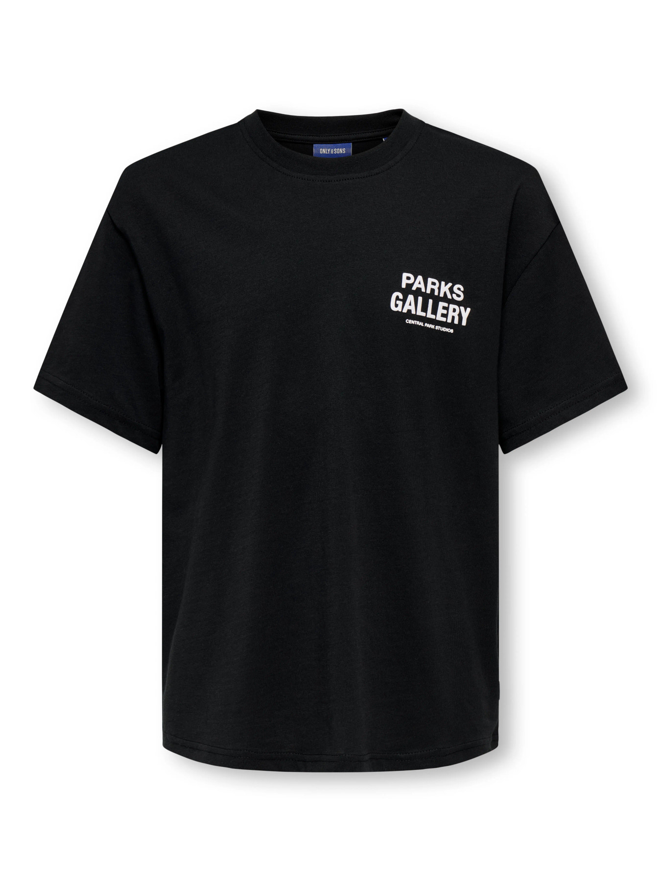 OSJPARKS GALLERY SS RLX TEE Black CENTRAL PARK STUDIO