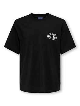 OSJPARKS GALLERY SS RLX TEE Black CENTRAL PARK STUDIO
