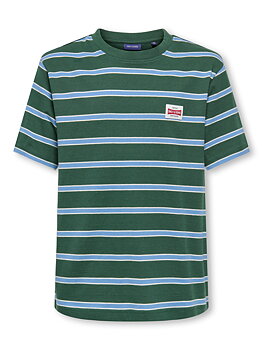 OSJDAWSON RLX SS STRIPE TEE Pineneedle BLUE JASPER + EGRET