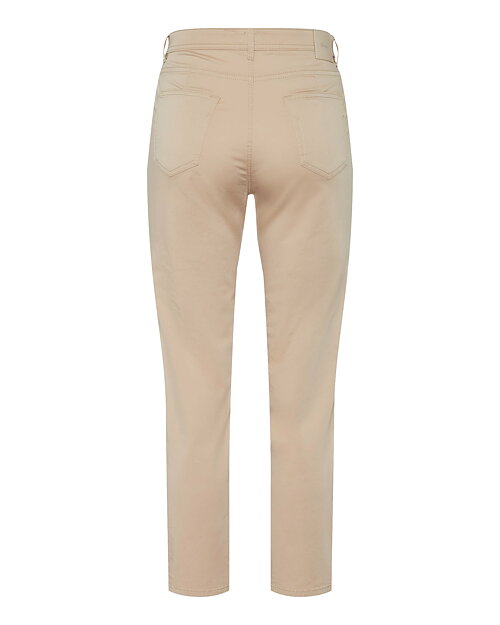 Jeans MaryS kort bomullsblandning beige - 8