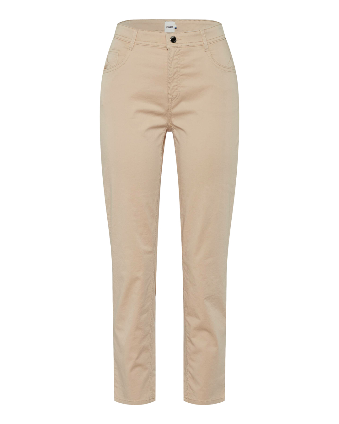 Jeans MaryS kort bomullsblandning beige - 7