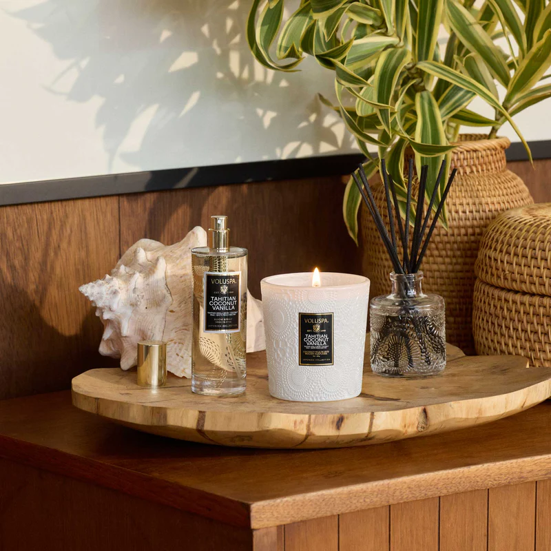 Voluspa Tahitian Coconut Vanilla Boxed Candle - 3