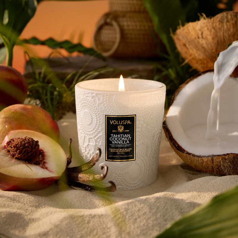 Voluspa Tahitian Coconut Vanilla Boxed Candle - 2