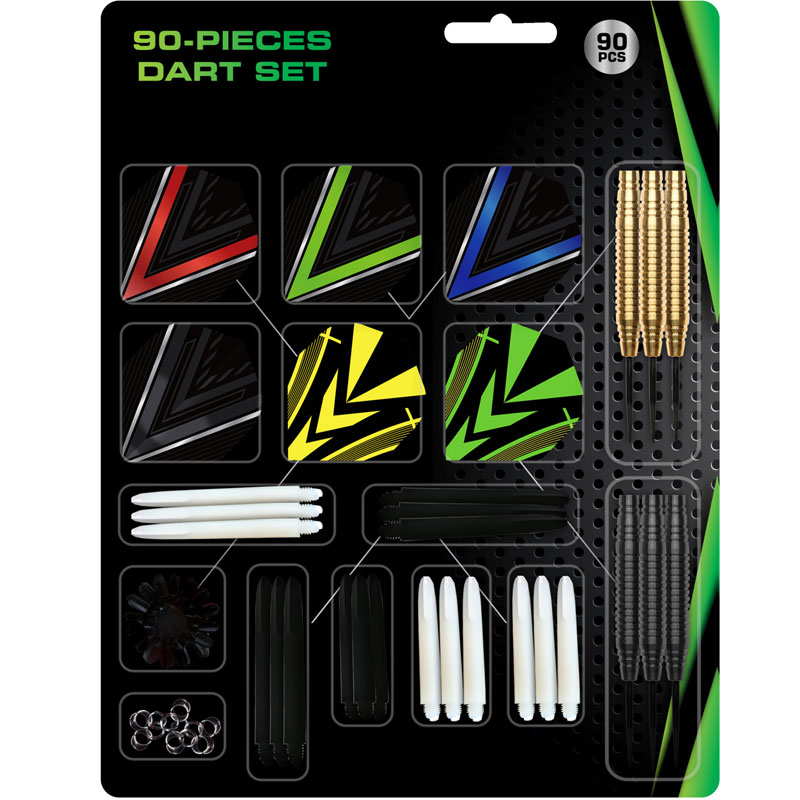 Darts + Accessory Kit- 90-Pieces 