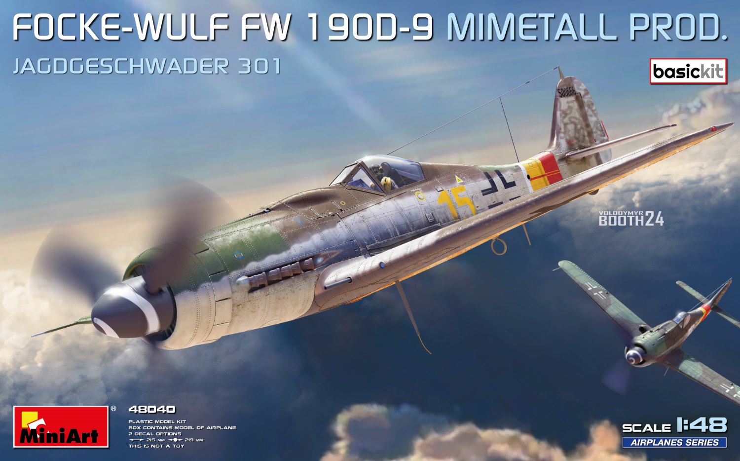 1/48 FOCKE-WULF FW 190D-9. MIMETALL PROD. JAGDGESCHWADER 301. BASIC KIT