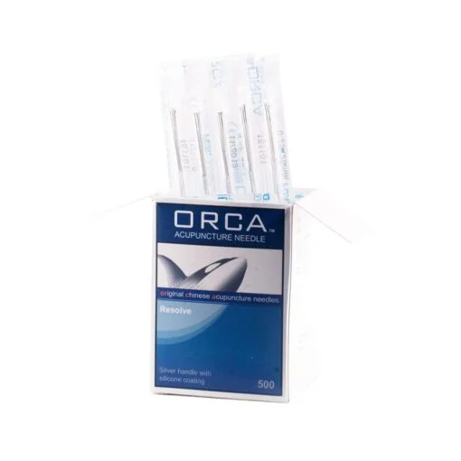 Akupunkturnål ORCA  Resolve Silver Handle Needles, 500 st, 0,25 mm*25mm