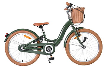 Barncykel Volare Ashley 20 tum – 3 Växlar Grön för barn 6–8 år