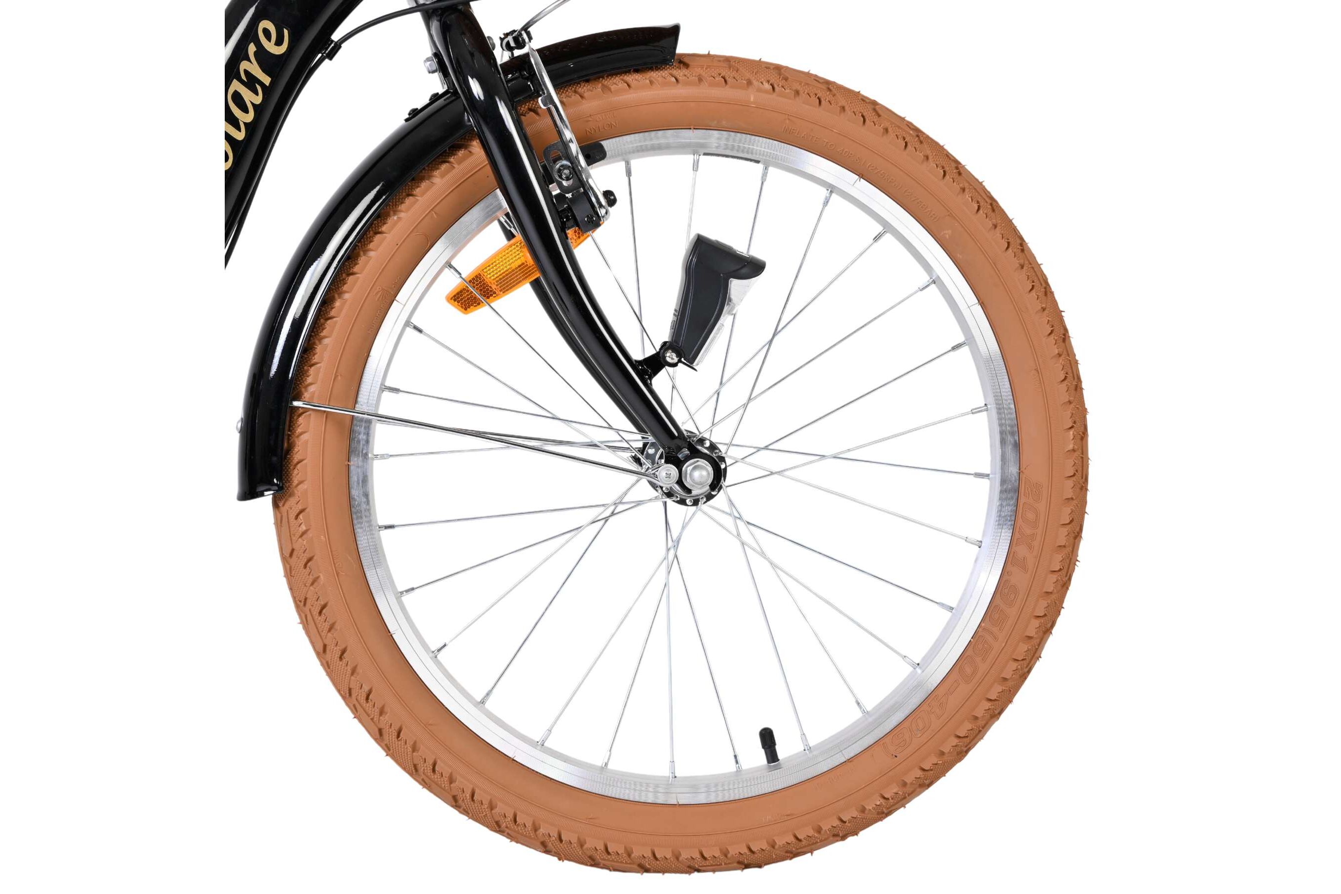 Barncykel Volare Ashley 20 tum – 3 Växlar Svart för barn 6–8 år - 6