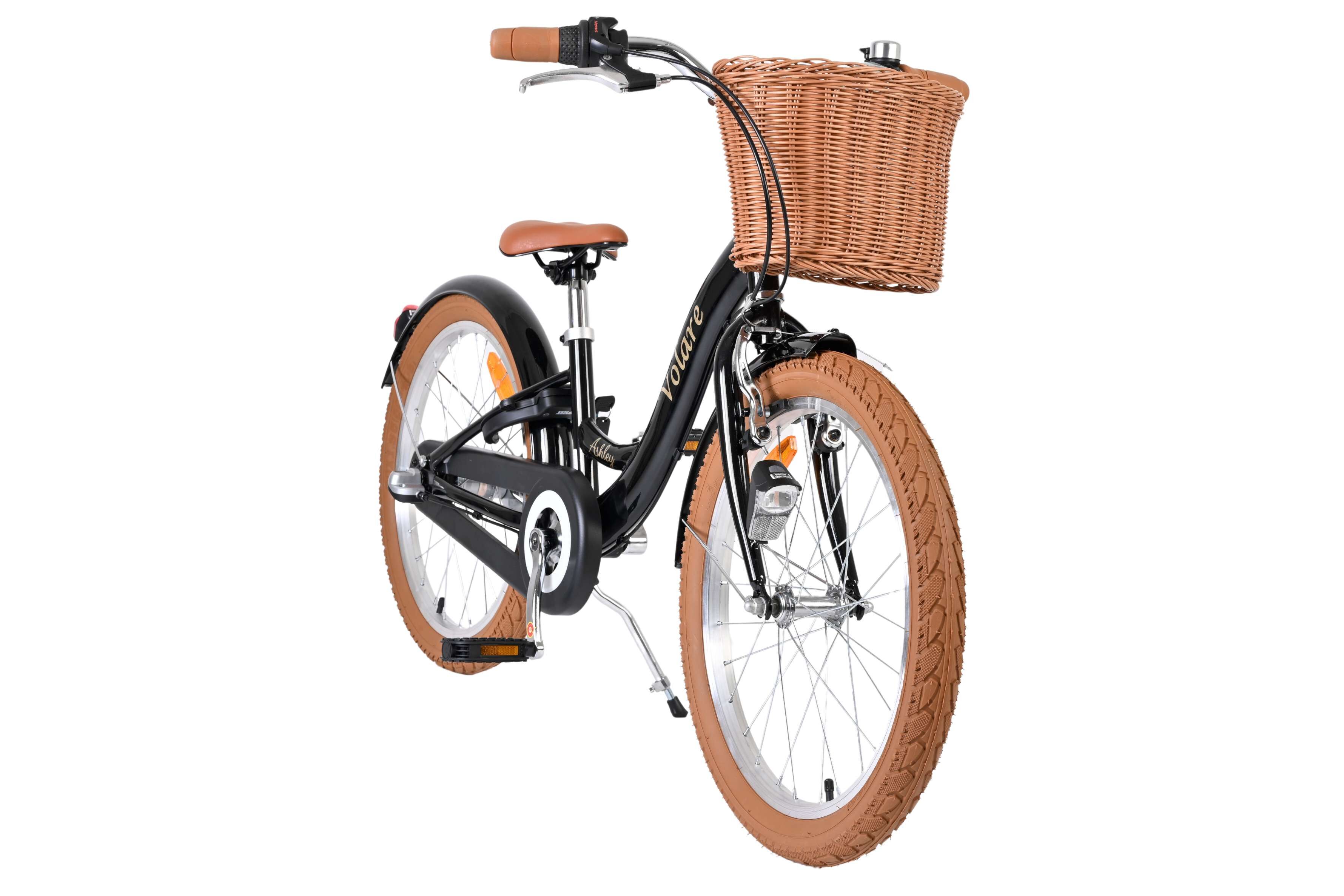 Barncykel Volare Ashley 20 tum – 3 Växlar Svart för barn 6–8 år - 2