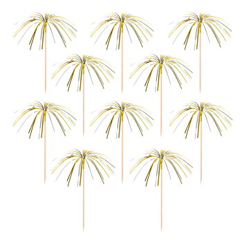 Cake picks - Guld & Silver 10-pack