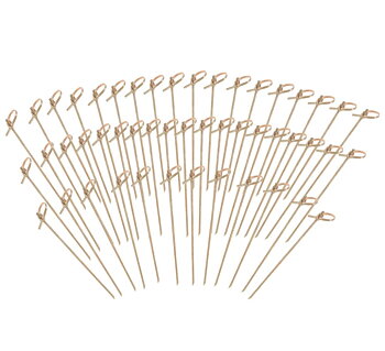 Bamboo picks - Blommor 25-pack