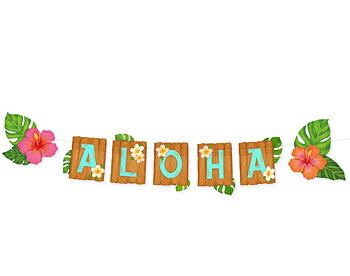 Girlang - Tropiska blommor "ALOHA"