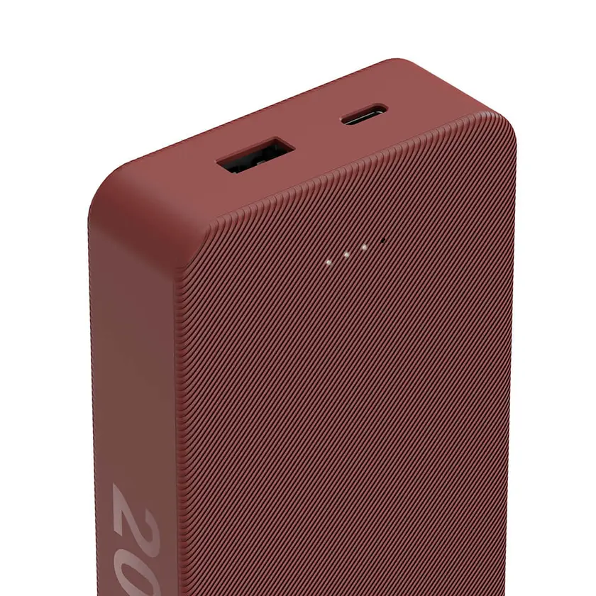 Powerbank 20000mAh USB-C+A Röd - 4