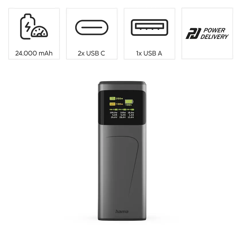Powerbank 24000mah 2xUSBC 200W - 6