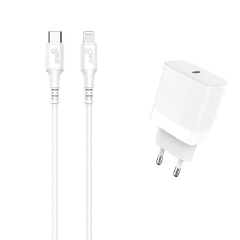 Laddare 1xC 20W+Kabel Light-C