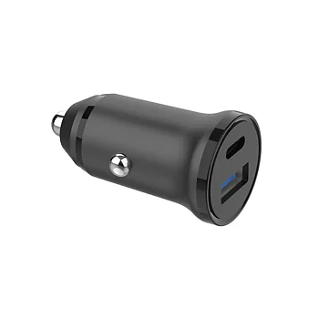 Billaddare 1xUSB-C+1xUSB-A 30W