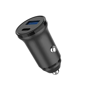 Billaddare 1xUSB-C+1xUSB-A 30W