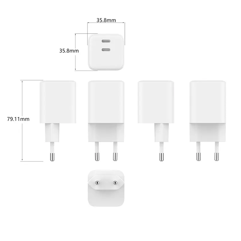 Laddare 2xUSB-C 65W GaN - 7