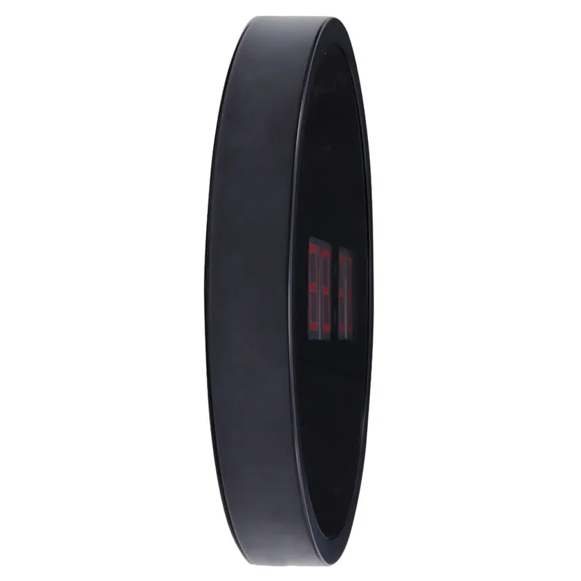 Väggklocka LED Ø30cm Svart/Röd - 2
