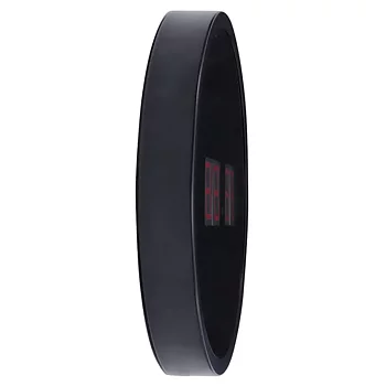 Väggklocka LED Ø30cm Svart/Röd