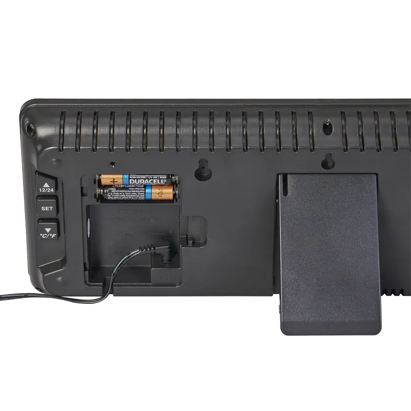 Vägg- Bordsklocka LCD Svart - 4