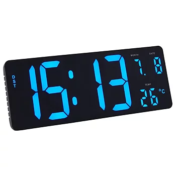 Vägg- Bordsklocka LCD Svart
