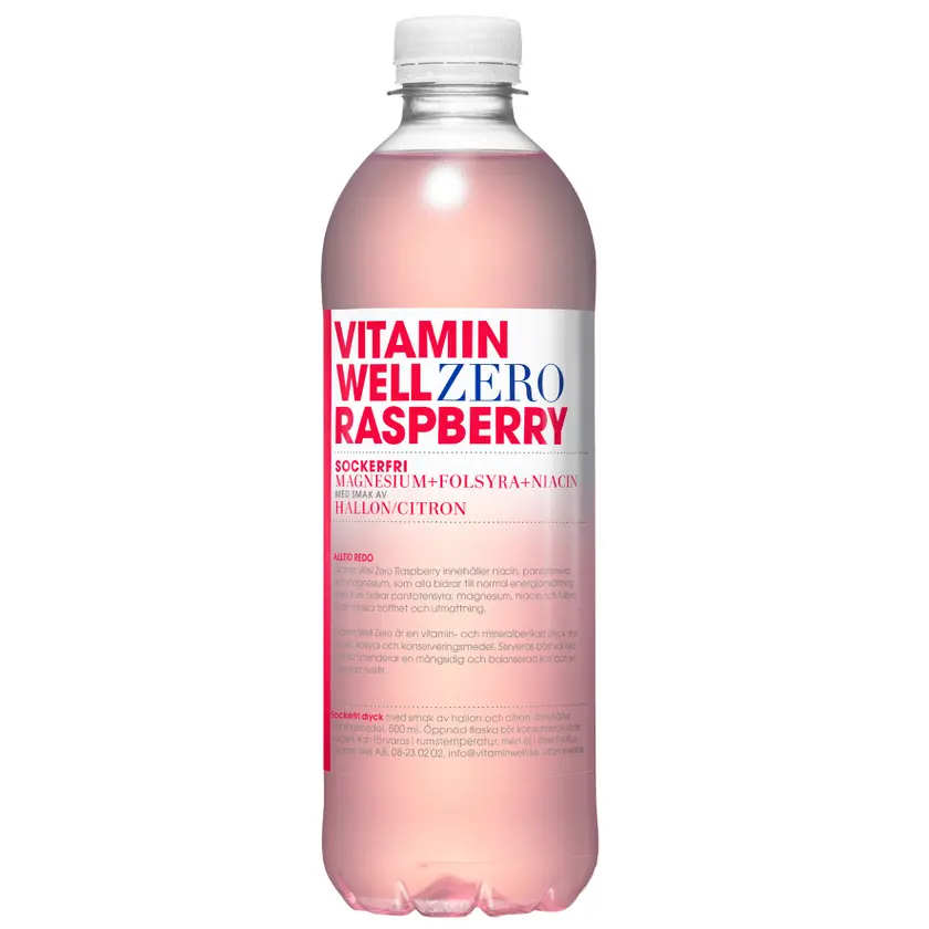 Vitamin Well Zero Raspbe 500ml