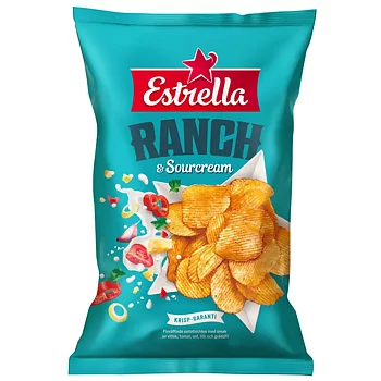 Ranch & sourcreamchips 275gx18