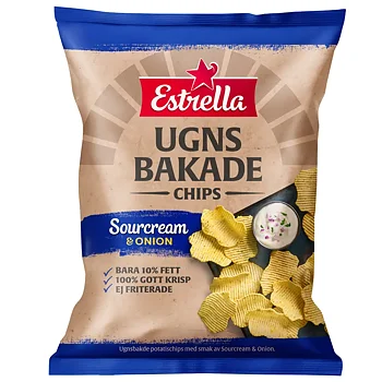 Ugnsbakade chips sourc 125gx10