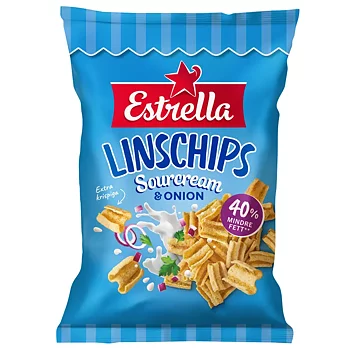 Linschips sourcream& 90gx12st