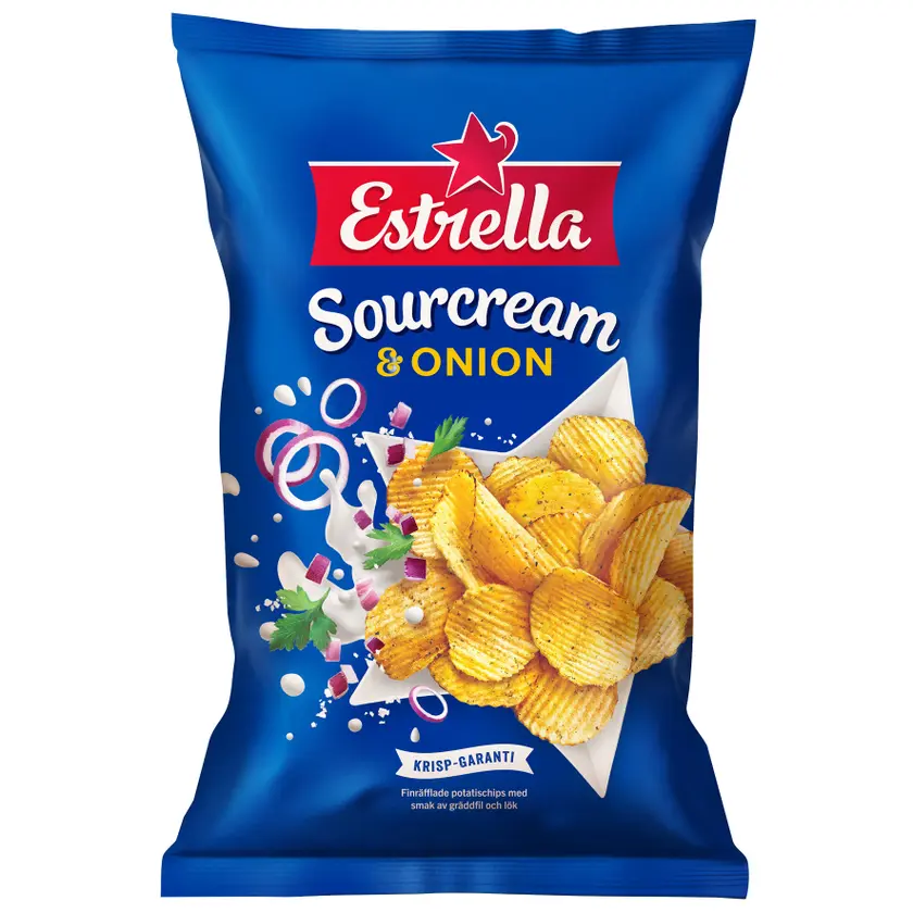 Sourcream & Onionchips 275gx18